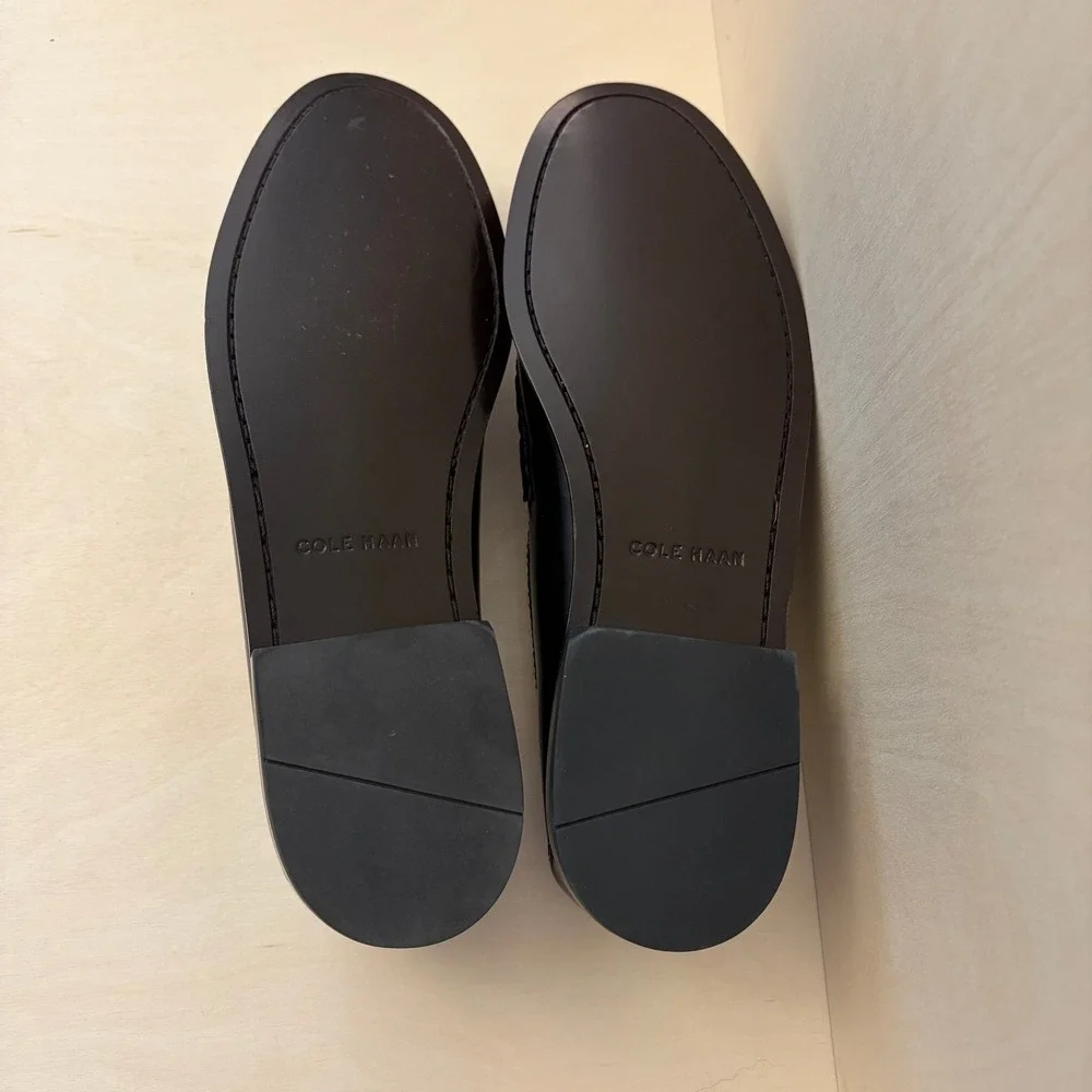 Cole Haan Pinch Prep Penny Loafers Mens 11 Black Slip On Dress Shoes New
